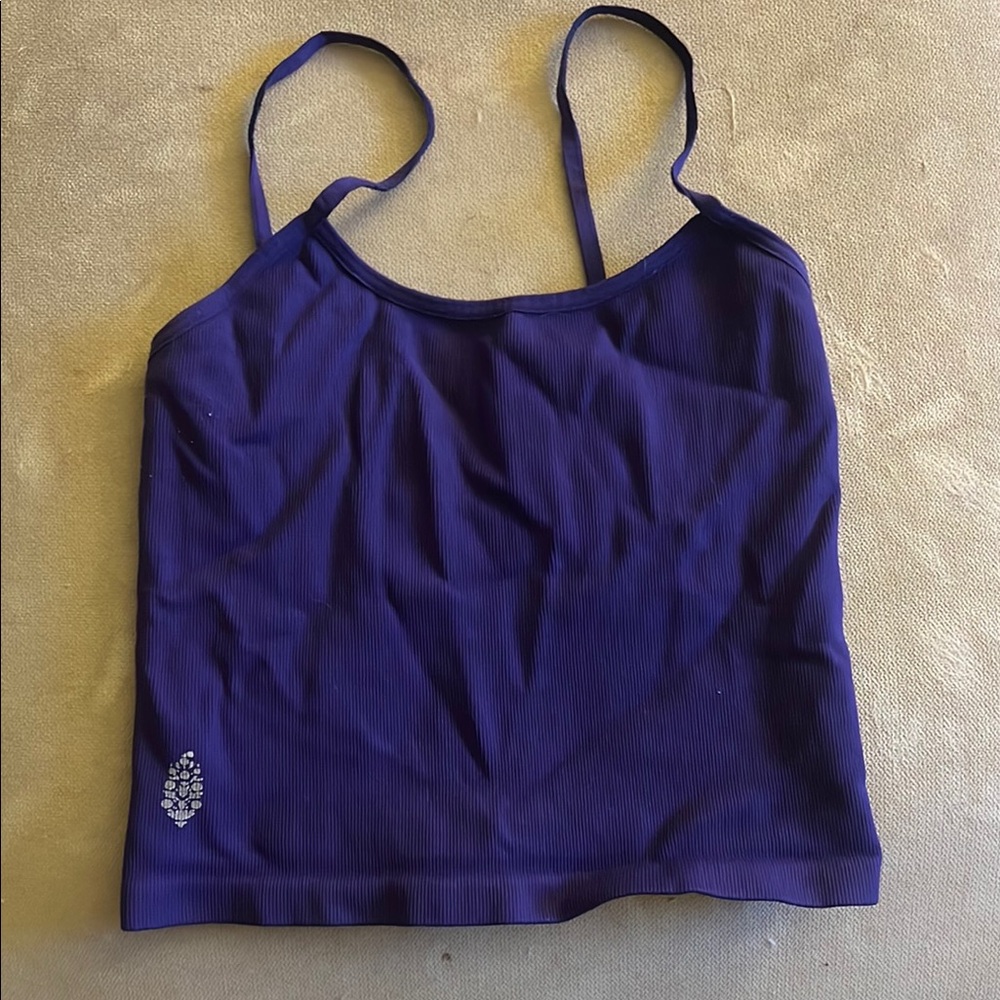 Free People Purple Strappy Top